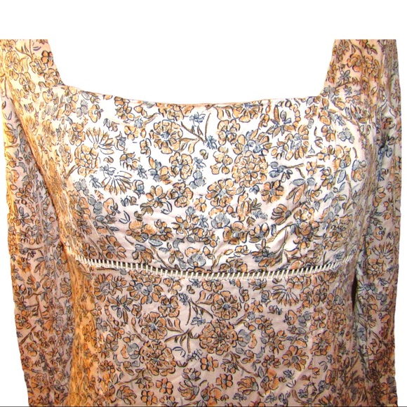 NWOT FREE PEOPLE BOHEMIAN MINI DRESS FLORAL PRINT - Picture 10 of 11